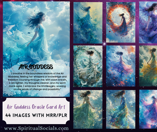 Breezes of Insight: The Air Goddess Oracle Art Collection