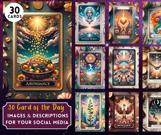 30 Days of Card of the Day: Oracle Card Images & Descriptions ready to post on your Social Media
